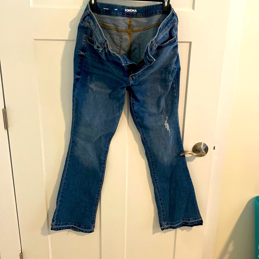 Sonoma womens bootcut jeans; size 12; never worn